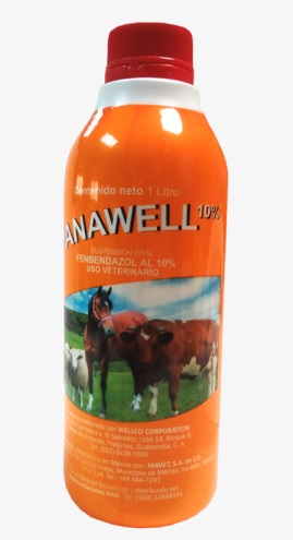 DESPARASITANTE FENBENDAZOL LIQUIDO PANAWELL 10 %