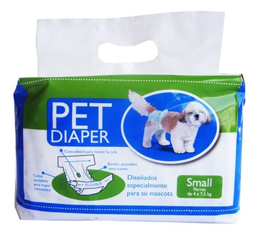 PAÑAL PET DIAPER-10 UNIDADES