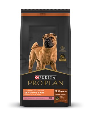 CONCENTRADO PARA PERRO PRO PLAN ADULTO PIEL SENSIBLE SALMON RAZA MEDIANA Y GRANDE 