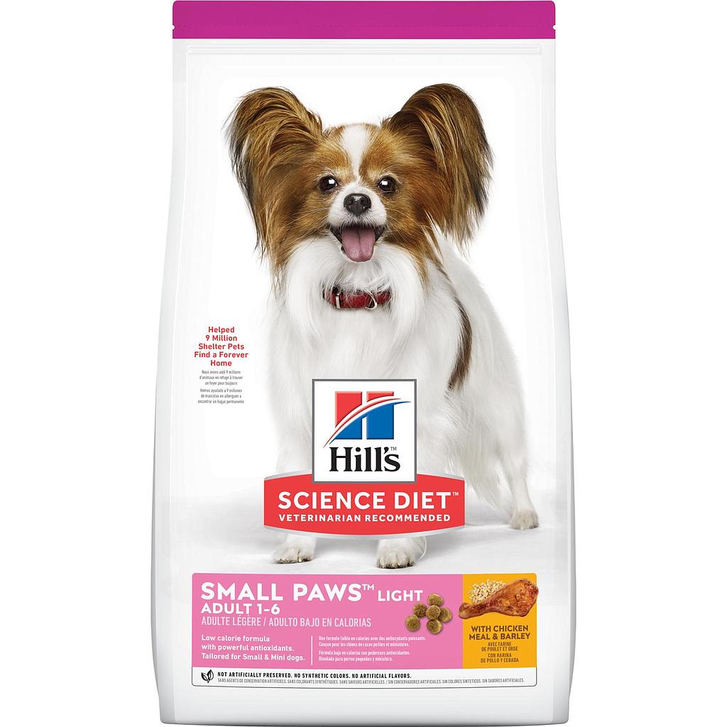 CONCENTRADO PARA PERRO SCIENCE DIET ADULT LIGHT SMALL PAWS