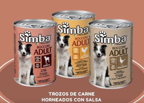 ALIMENTO HUMEDO PARA PERRO ADULTO SIMBA 