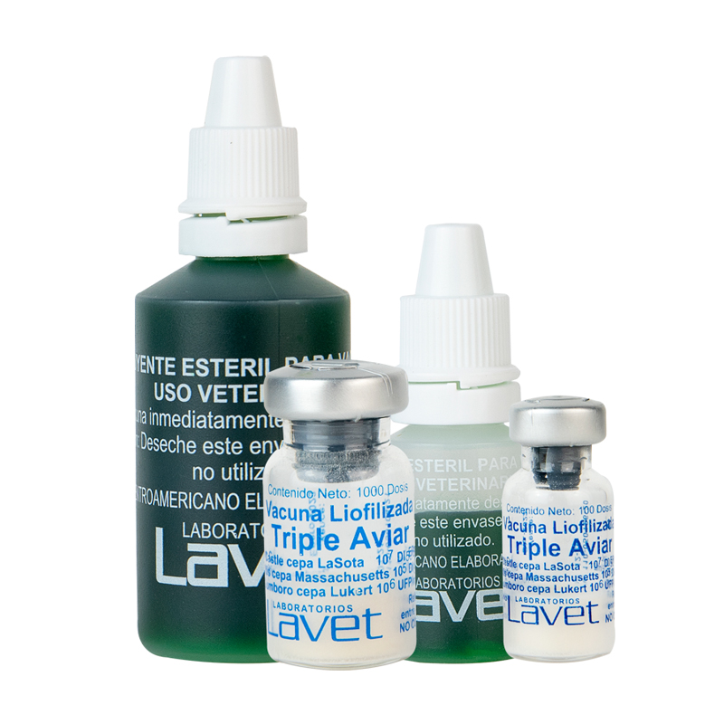 VACUNA TRIPLE AVIAR OCULAR LAVET