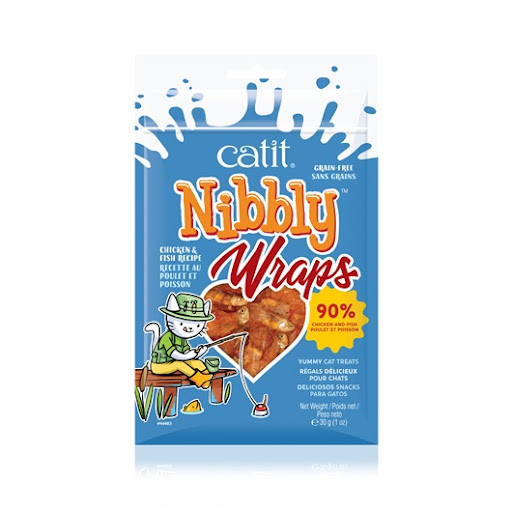 CATIT NIBBLY WRAPS CHICKEN AND FISH 30 GRS