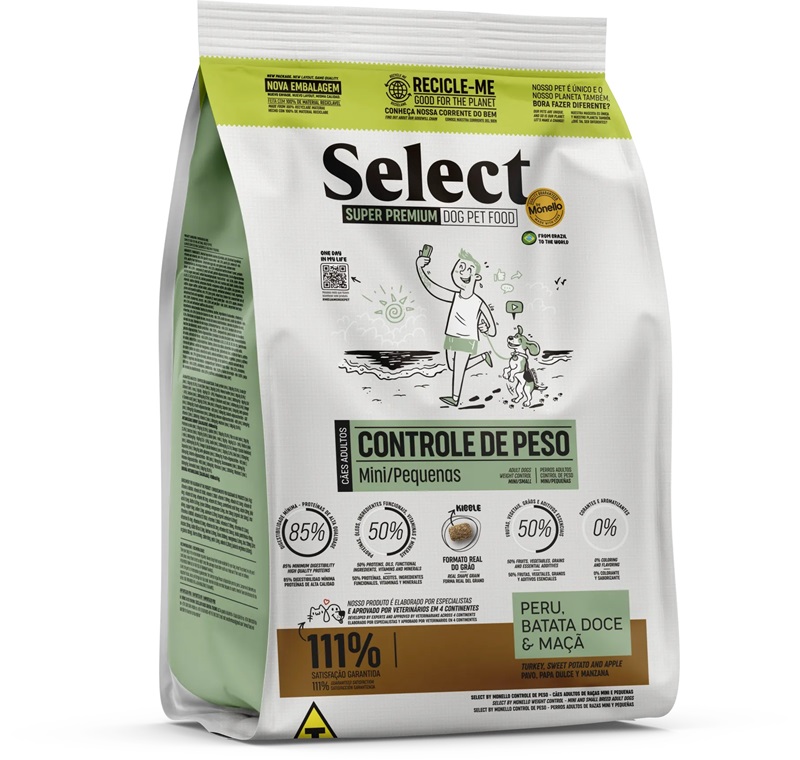 CONCENTRADO PARA PERRO MONELLO SELECT  ADULTO CONTROL DE PESO RAZAS MINI Y PEQUEÑAS