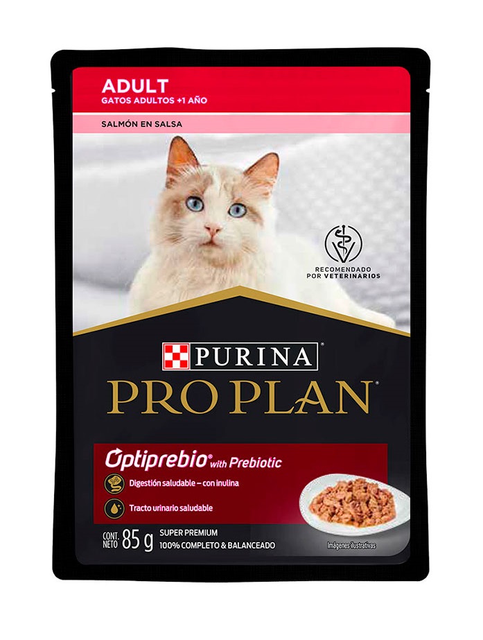 ALIMENTO HUMEDO PARA GATO PRO PLAN GATO ADULTO SALMON 85 GRS