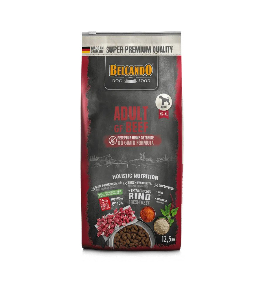 CONCENTRADO PARA PERRO BELCANDO ADULT GRAIN FREE BEEF