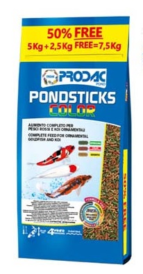 PRODAC ALIMENTO PARA PECES KOI POND STICKS 17 LIBRAS