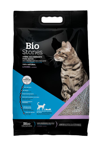 ARENA PARA GATO BIOSTONE 8KG LAVANDA 