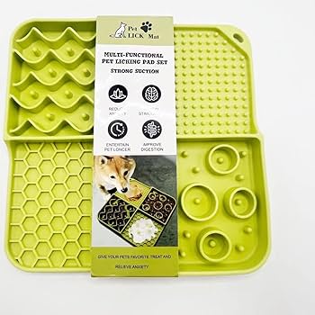 PLATO SILICON CUADRADO PARA MASCOTA ANTI ANSIEDAD ABU