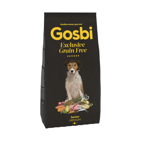 CONCENTRADO PARA PERRO GOSBI EXCLUSIVE GRAIN FREE SENIOR MEDIUM