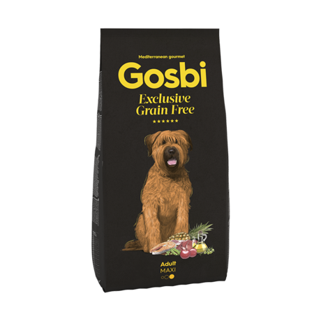 CONCENTRADO PARA PERRO GOSBI EXCLUSIVE GRAIN FREE ADULT MAXI 12 KG