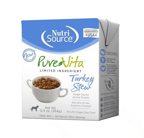 ALIMENTO HUMEDO PARA PERRO NUTRISOURCE PURE VITA TURKEY STEW