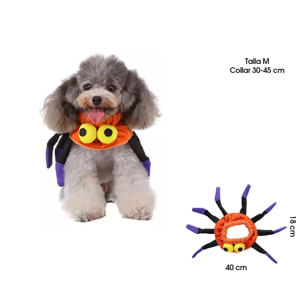 DISFRAZ ARAÑA PARA PERRO TALLA M