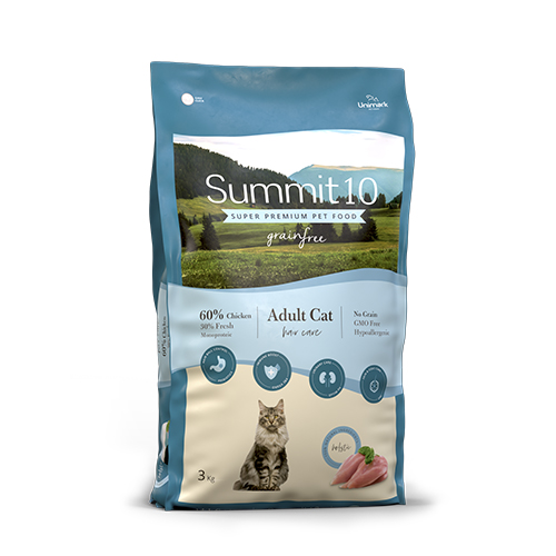 CONCENTRADO PARA GATO SUMMIT 10 GRAIN FREE CAT HAIR CARE 3 KG