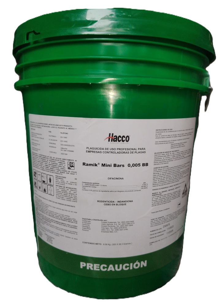 RODENTICIDA RAMIK MINI 28.5 GRS x 320 BARS