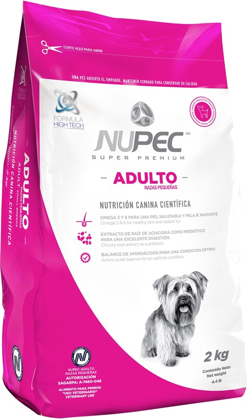 CONCENTRADO PARA PERRO ADULTO NUPEC RAZAS PEQUEÑAS