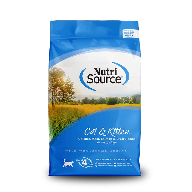 CONCENTRADO PARA GATITOS NUTRISOURCE CHICKEN MEAL, SALMON AND LIVER