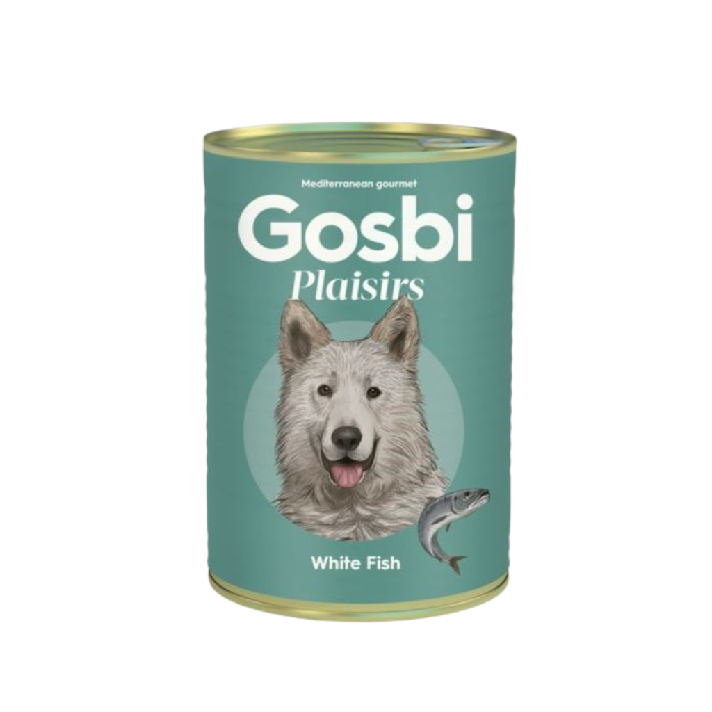 ALIMENTO HUMEDO PARA PERRO GOSBI PLAISIRS WHITE FISH 