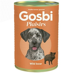 ALIMENTO HUMEDO PARA PERRO GOSBI PLAISIRS WILD BOAR 400 GRS