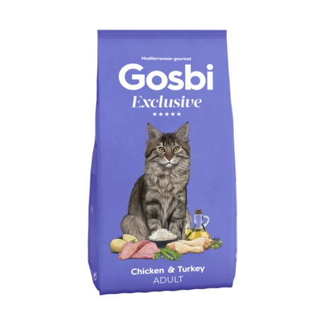 CONCENTRADO PARA GATO GOSBI EXCLUSIVE CHICKEN AND TURKEY 