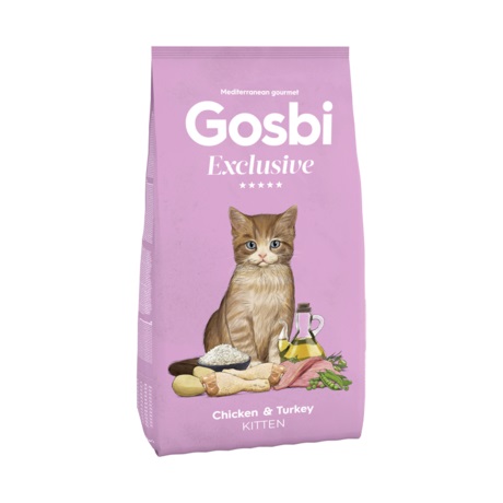 CONCENTRADO PARA GATO GOSBI EXCLUSIVE CHICKEN AND TURKEY KITTEN