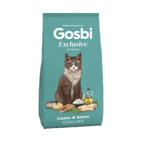 CONCENTRADO PARA GATO GOSBI EXCLUSIVE CHICKEN AND SALMON STERILIZED