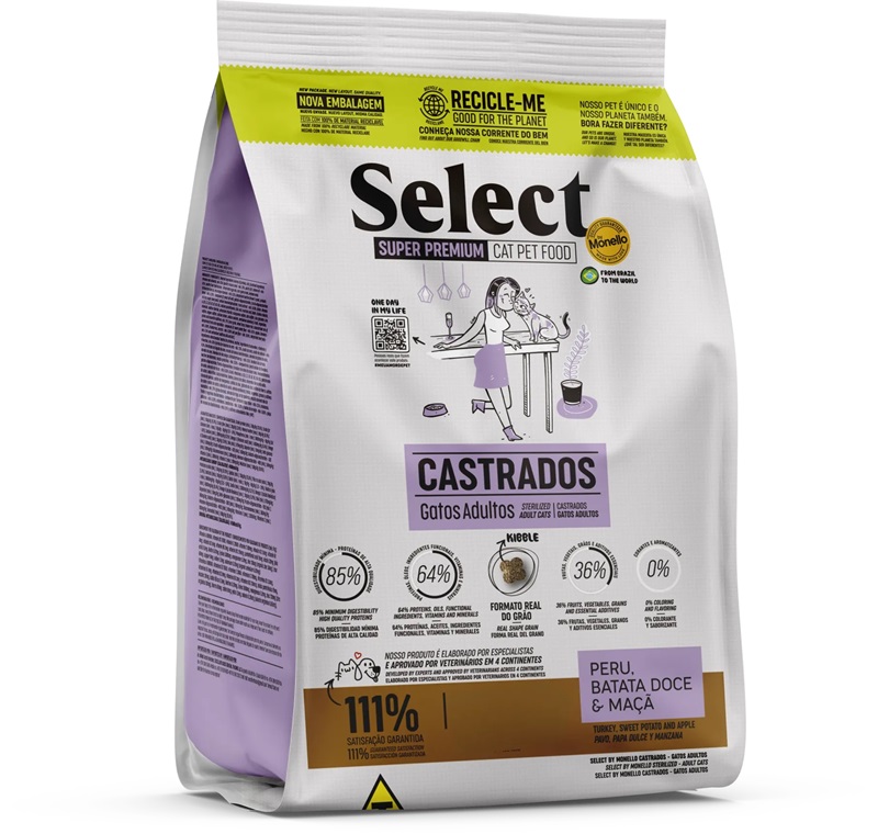  CONCENTRADO PARA GATO CASTRADO MONELLO SELECT GATOS CASTRADOS