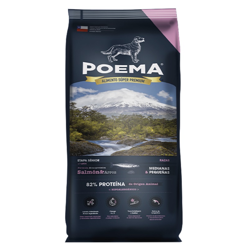 CONCENTRADO PARA PERRO SENIOR POEMA SALMON