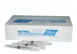 CAJA DE 100 JERINGAS DE 10 ML