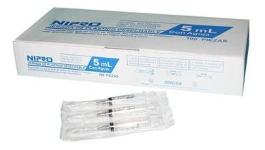 CAJA DE 100 JERINGAS DE 5 ML CON AGUJA