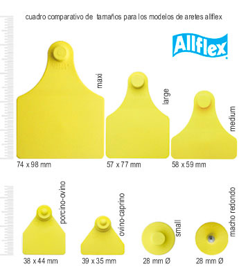 ARETE ALLFLEX BOLSA DE 25 UNIDADES