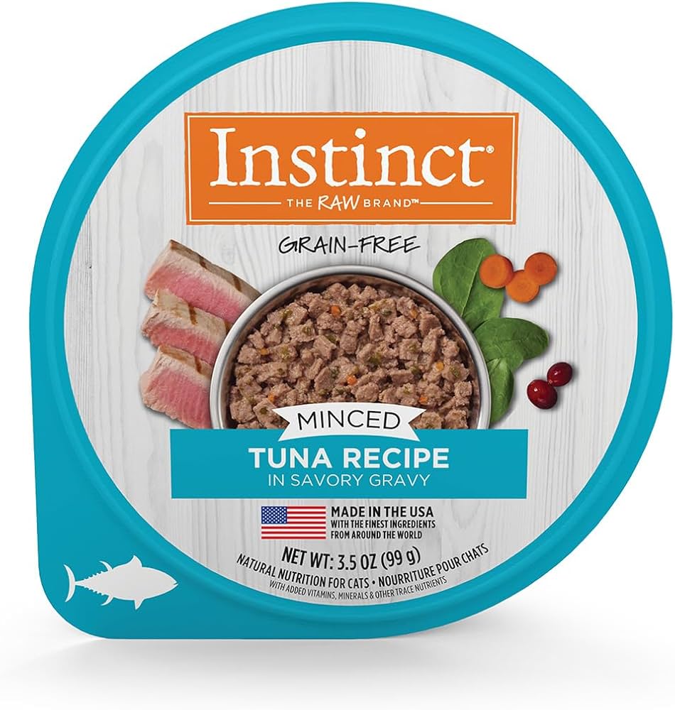 ALIMENTO HUMEDO PERA GATO INSTINCT MINCED TUNA CUPS 3.5 ONZ