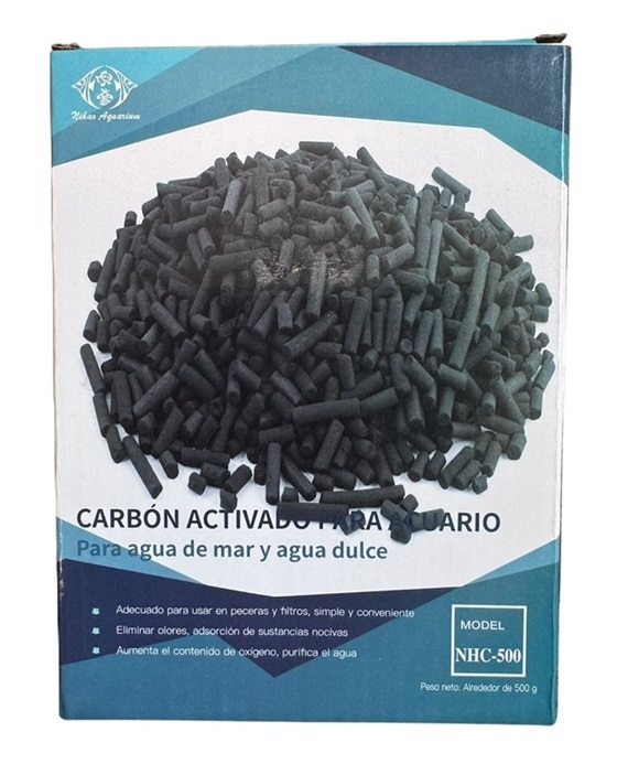 CARBON ACTIVADO PARA ACUARIO 500G