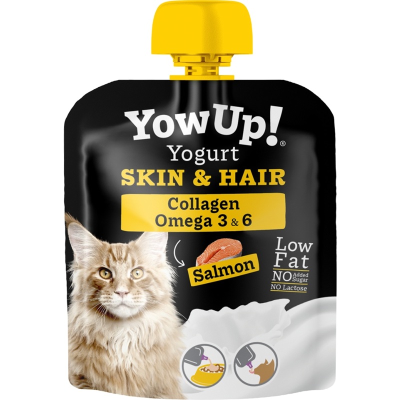 YOGURT NATURAL PARA GATOS PIEL Y PELO 85 GRS 