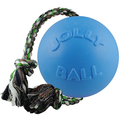 PELOTA PARA PERRO 6" CON LAZO 