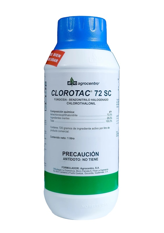 FUNGICIDA CLORTAC CLOROTALONIL 72 SC