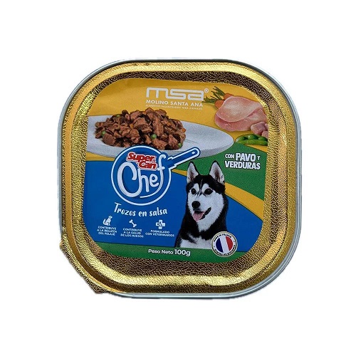 ALIMENTO HUMEDO PARA PERRO SUPER CAN CHEF 100GR