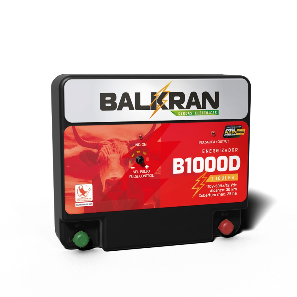 ENERGIZADOR BALKRAN B1000D 30 KMS 12V/110V 