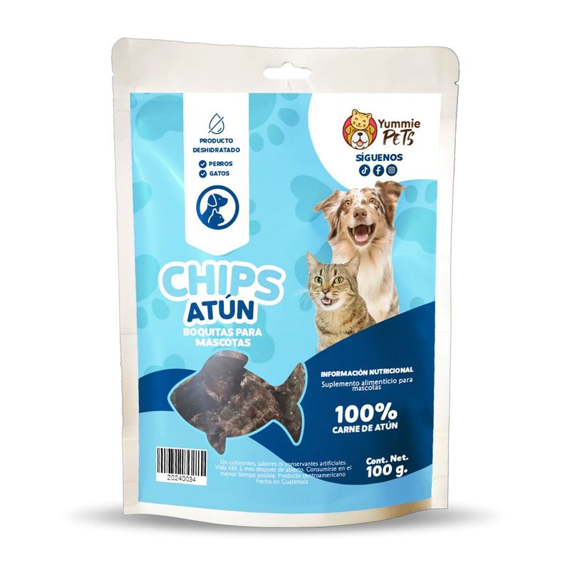 YUMMIE PETS CHIPS ATUN 100 GRS