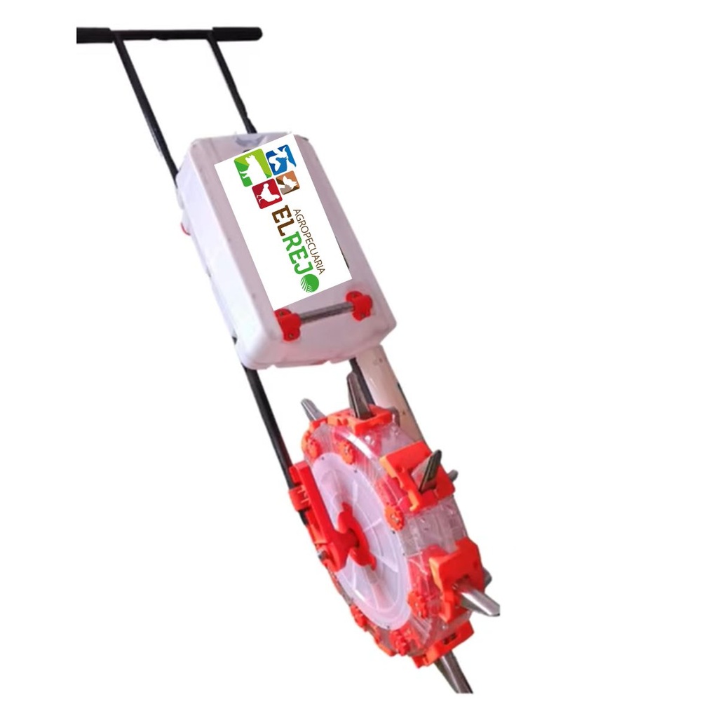 ABONADORA MANUAL DE RUEDA DE PLASTICO