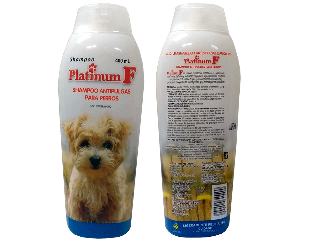 SHAMPOO PLATINUM ANTIPULGAS F 400ML