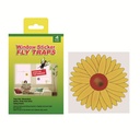 TRAMPA PARA MOSCAS FLORECITAS ADORNO 9.4 X 9.4 CMS 4 UNIDADES