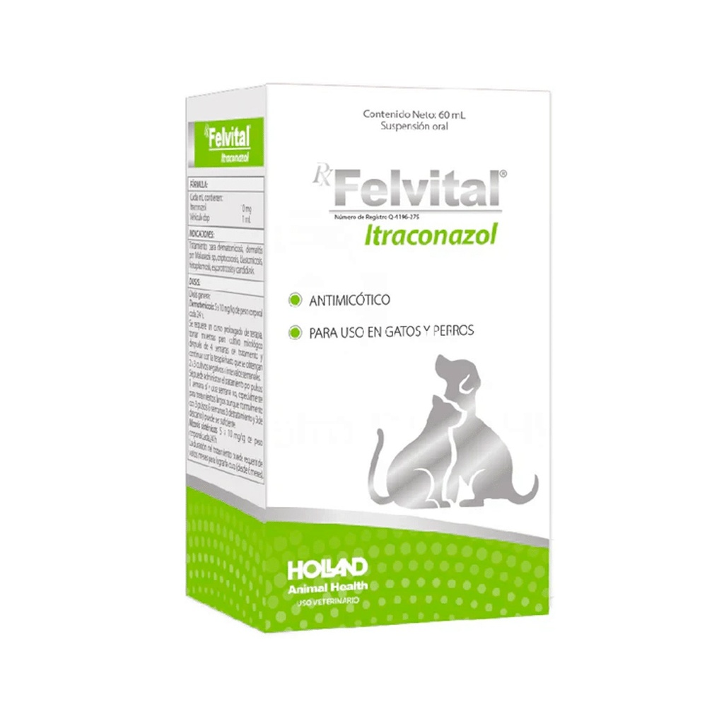 FELVITAL ITRACONAZOL-SUSPENSION ORAL 60 ML