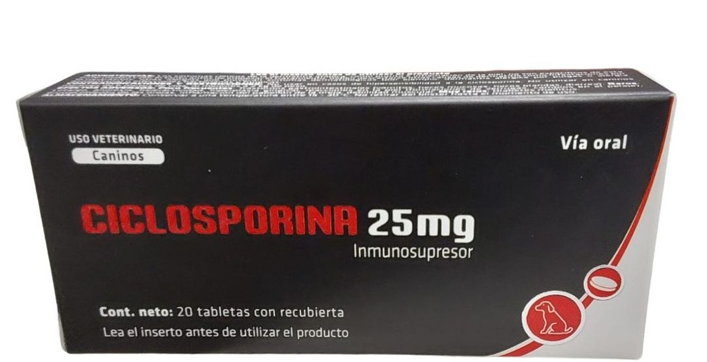 CICLOSPORINA x 20 TABLETAS