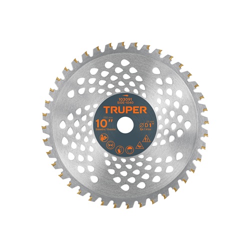 DISCO SIERRA 10" DE CARBURO DE TUNGSTENO PARA DESBROZADORA