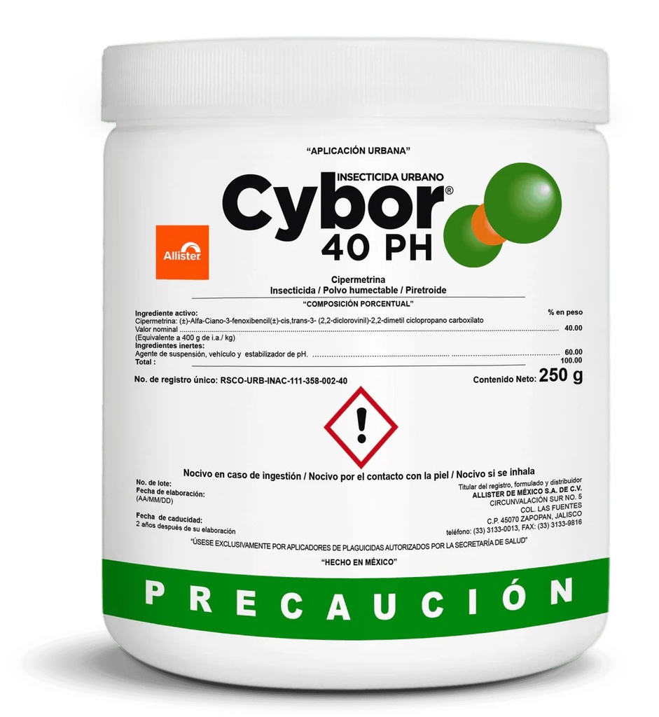 INSECTICIDA CYBOR 40 PH ALLISTER 250 GRS