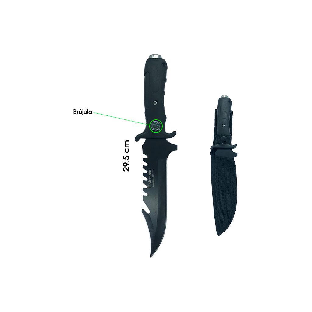 CUCHILLO DE CAZA 30CM CON BRUJULA