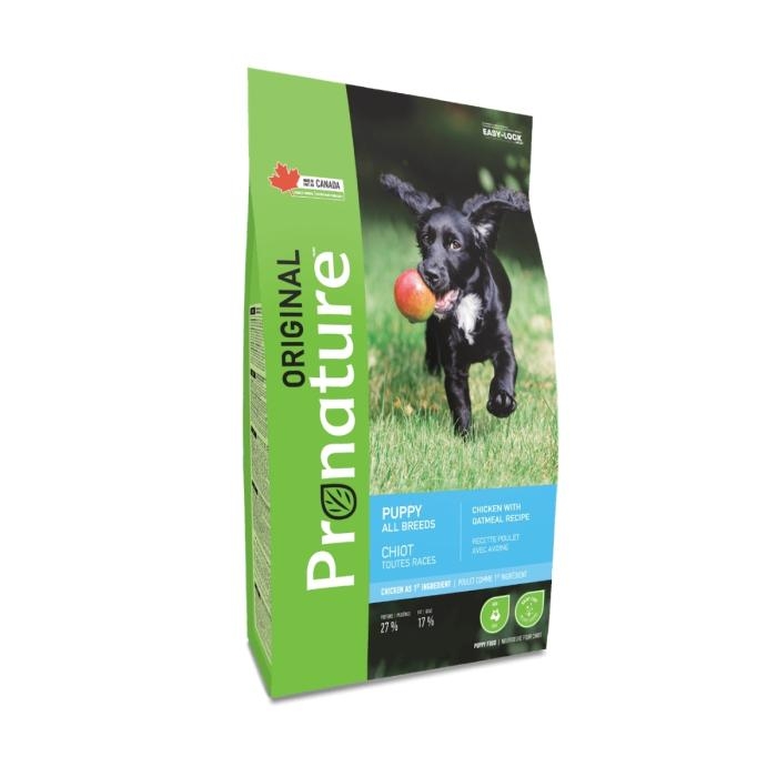 CONCENTRADO PARA PERRO PRONATURE PUPPY TODAS LAS RAZAS CHICKEN WITH OATMEAL RECIPE
