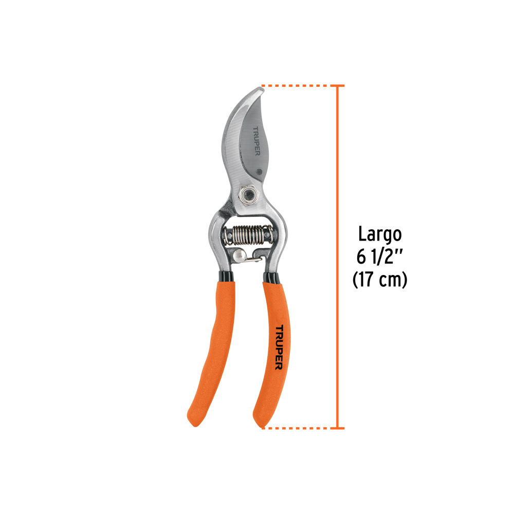 TIJERA FORJADA MANUAL PARA PODA 6" TRUPER PARA JARDINERIA