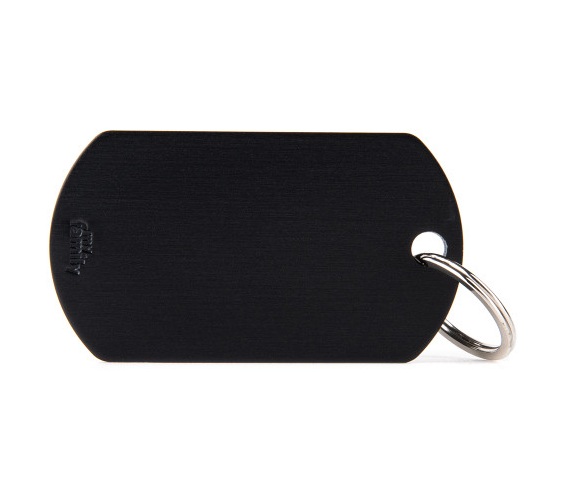 MY FAMILY TAG ALUMINUM MILITARY BLACK